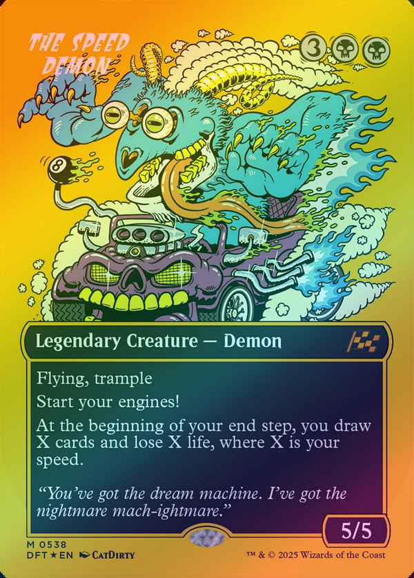 The Speed Demon - Borderless Rude Rider (First-Place Foil) (DFT)