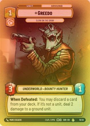 Greedo - Slow on the Draw - Weekly Play Promo - 18/20 - Rare (Foil)