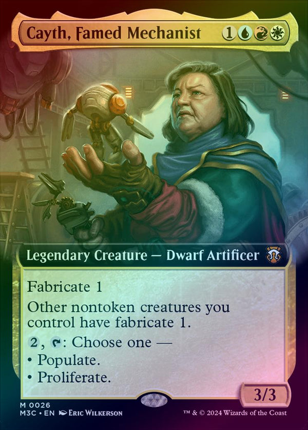 Cayth, Famed Mechanist - Extended Art (Foil) (M3C)