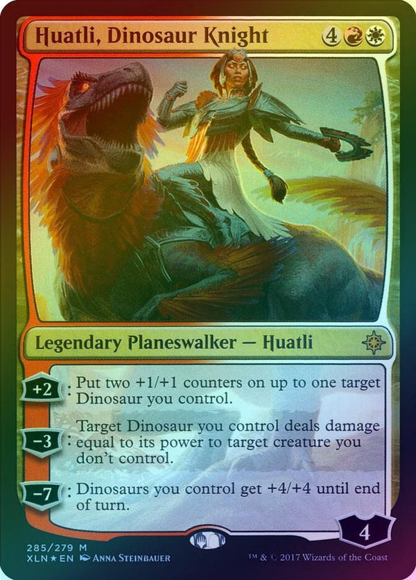 Huatli, Dinosaur Knight (Foil) (XLN)
