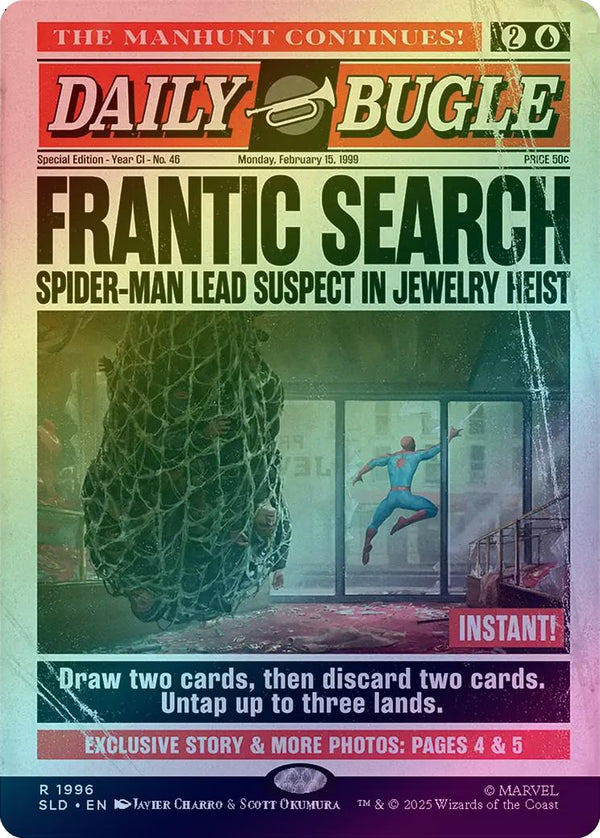 Frantic Search - Marvel's Spider-Man: Daily Bugle Breaking News (Rainbow Foil) (SLD)