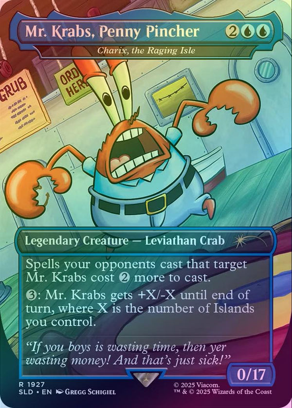 Mr. Krabs, Penny Pincher // Charix, the Raging Isle - Spongebob Squarepants: Legends of Bikini Bottom (Foil) (SLD)