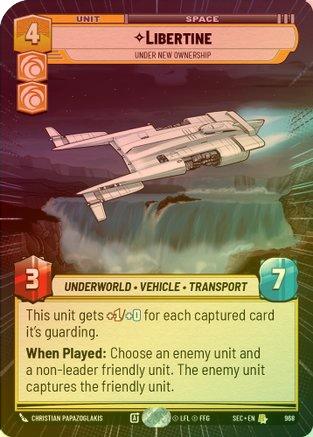 Libertine - Under New Ownership (Hyperspace Foil) - 968 - Rare (Foil)