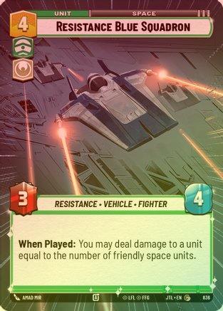 Resistance Blue Squadron (Hyperspace) - 836 - Common (Foil)