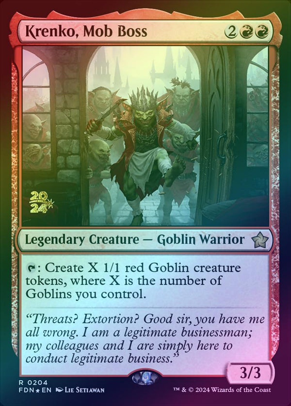 Krenko, Mob Boss - Prerelease Promo (Foil) (PFDN)