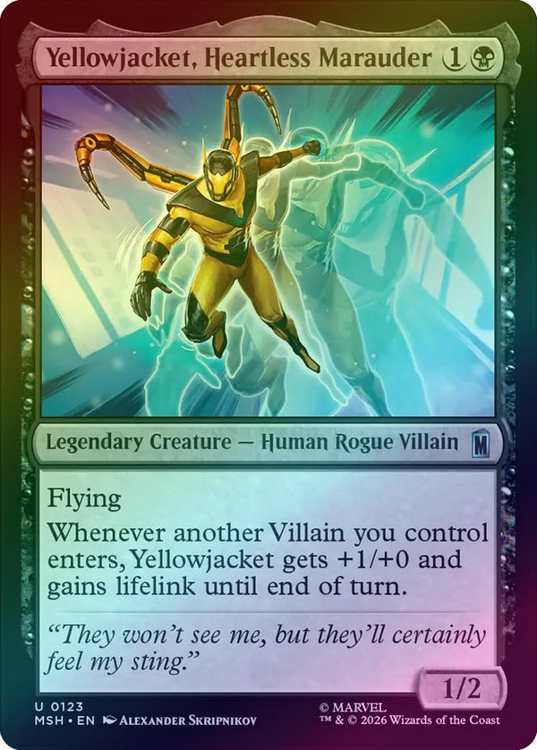Yellowjacket, Heartless Marauder (Foil) (MSH) (Pre-Order)