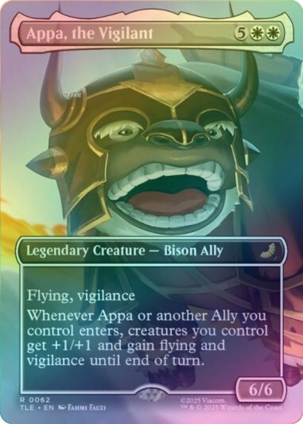 Appa, the Vigilant - Borderless Scene (Foil) (TLE)