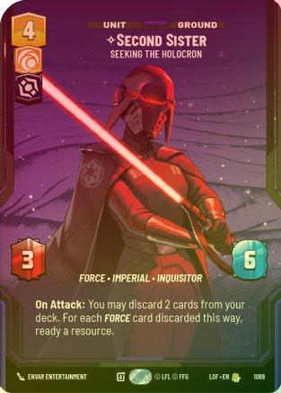 Second Sister - Seeking the Holocron (Prestige Foil) - 1069 - Rare