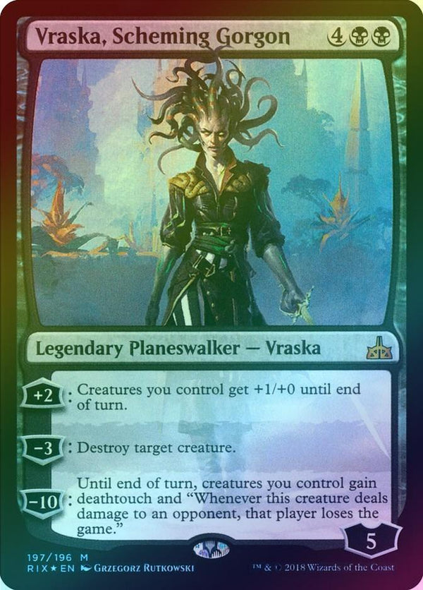 Vraska, Scheming Gorgon (RIX) (Foil)