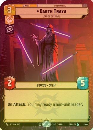 Darth Traya - Lord of Betrayal (Hyperspace Foil) - 944 - Legendary (Foil)
