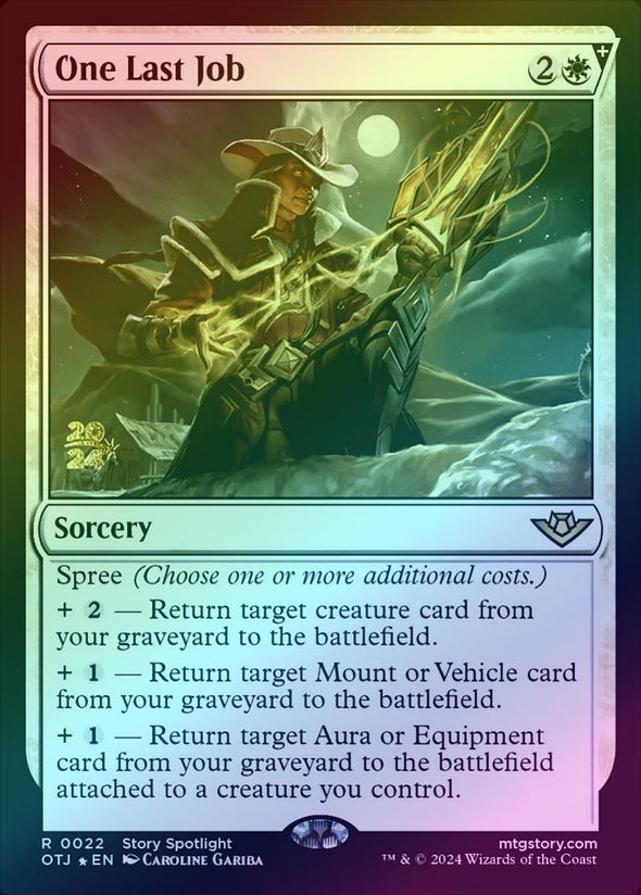 One Last Job - Prerelease Promo (Foil) (POTJ)