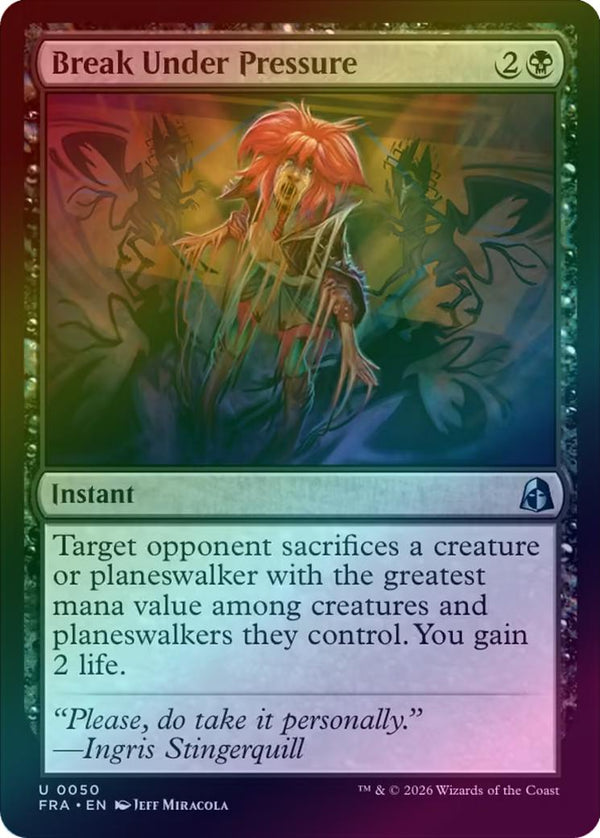 Break Under Pressure (Foil) (FRA)