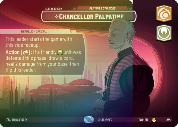 Chancellor Palpatine - Playing Both Sides (Showcase) - 274 - Rare (Foil)