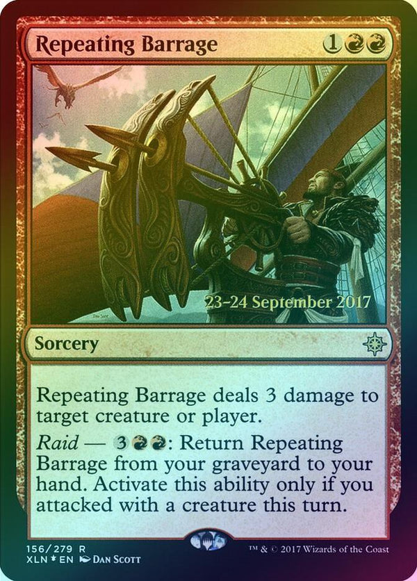 Repeating Barrage - Prerelease Promo (Foil) (PXLN)