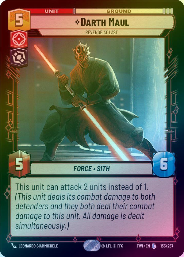 Darth Maul - Revenge at Last - 135/257 - Legendary (Foil)