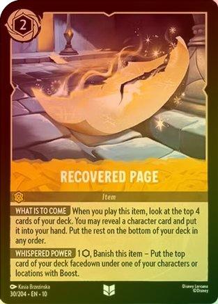 Recovered Page - 30/204 - Uncommon (Foil)