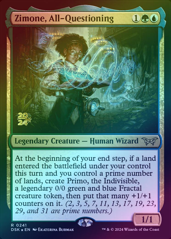 Zimone, All-Questioning - Prerelease Promo (Foil) (PDSK)