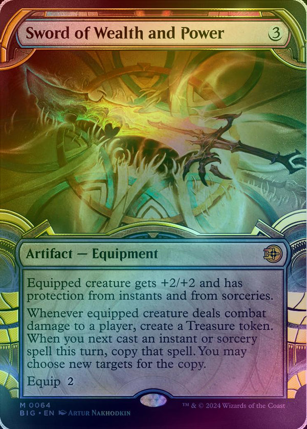 Sword of Wealth and Power - Showcase (Raised Foil) (BIG)