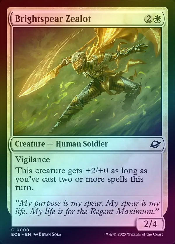 Brightspear Zealot (Foil) (EOE)