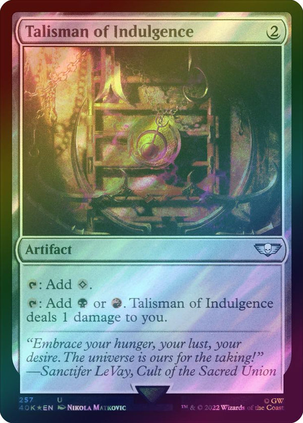 Talisman of Indulgence (Surge Foil) (40K)