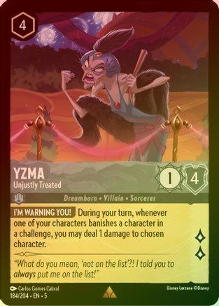 Yzma (Unjustly Treated) - 184/204 - Rare (Foil)