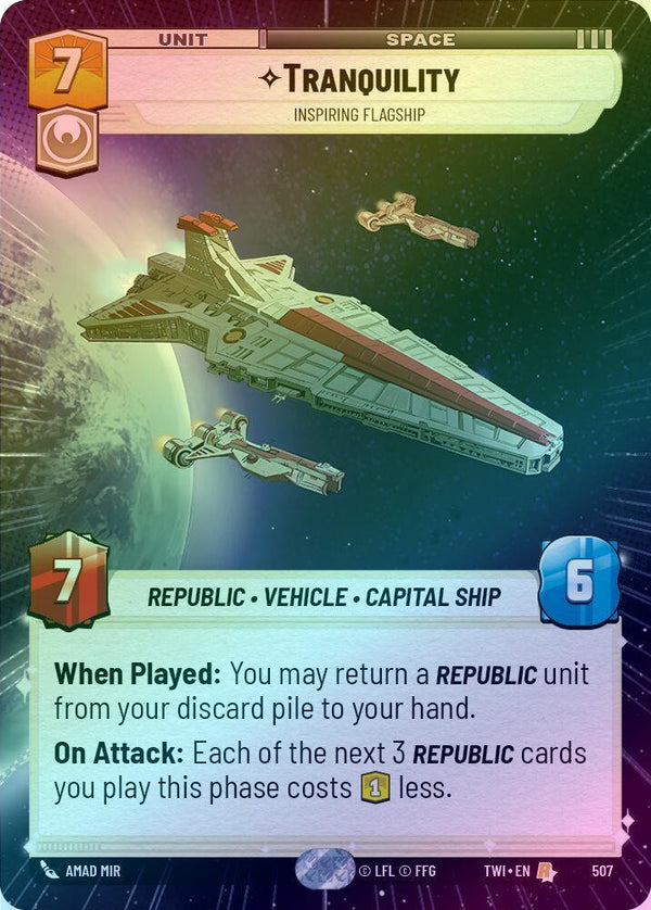 Tranquility - Inspiring Flagship (Hyperspace) - 507 - Rare (Foil)