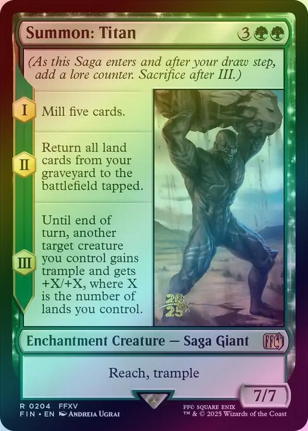 Summon: Titan - Prerelease Promo (Foil) (PFIN)