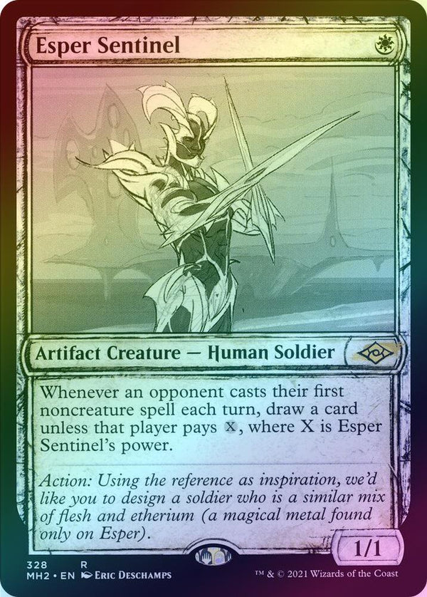 Esper Sentinel - Sketch Showcase (Foil) (MH2)
