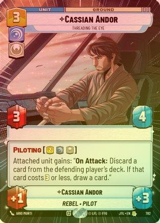 Cassian Andor - Threading the Eye (Hyperspace) - 782 - Rare (Foil)