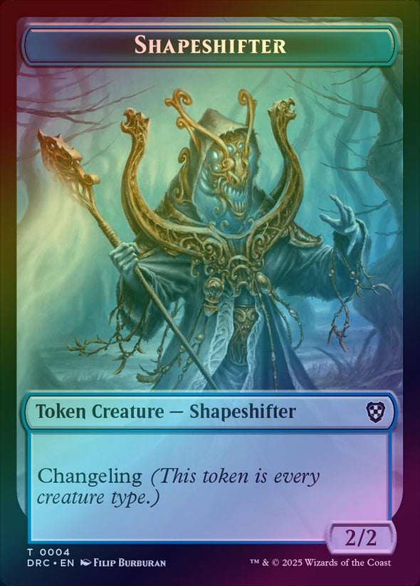 Shapeshifter // Zombie (003) Token (Foil) (TDRC)