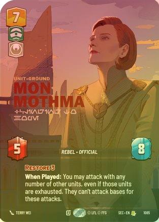 Mon Mothma - Clinging to Hope (Prestige Foil) - 1085 - Rare (Foil)