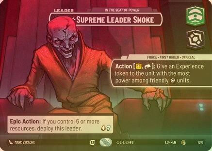 Supreme Leader Snoke - In the Seat of Power (Showcase) - 1010 - Common (Foil)