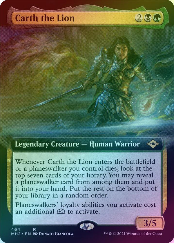 Carth the Lion - Extended Art (Foil) (MH2)