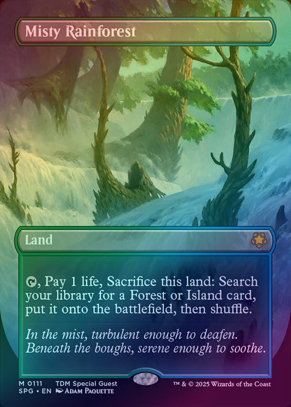 Misty Rainforest - Borderless (Foil) (SPG)