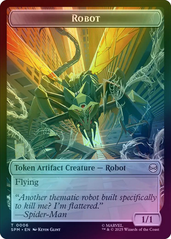 Food // Robot Token (Foil) (TSPM)