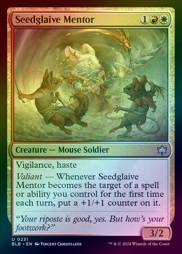 Seedglaive Mentor (Foil) (BLB)