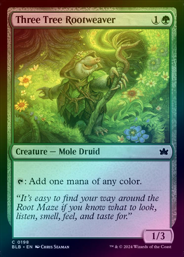 Three Tree Rootweaver (Foil) (BLB)