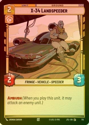 X-34 Landspeeder - 712 - Common (Foil)