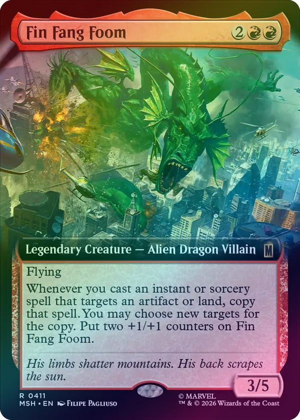 Fin Fang Foom - Extended Art (Foil) (MSH) (Pre-Order)