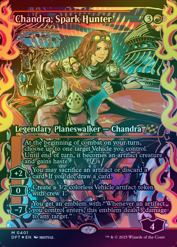 Chandra, Spark Hunter - Japan Showcase - English Language (Foil) (DFT)