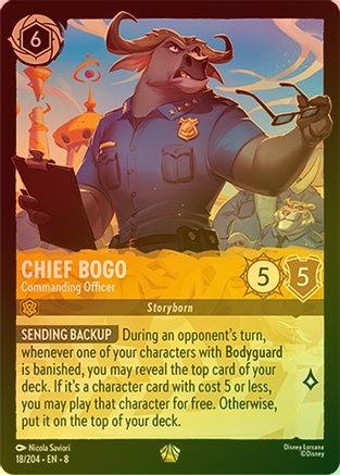 Chief Bogo (Commanding Officer) - 18/204 - Legendary (Foil)