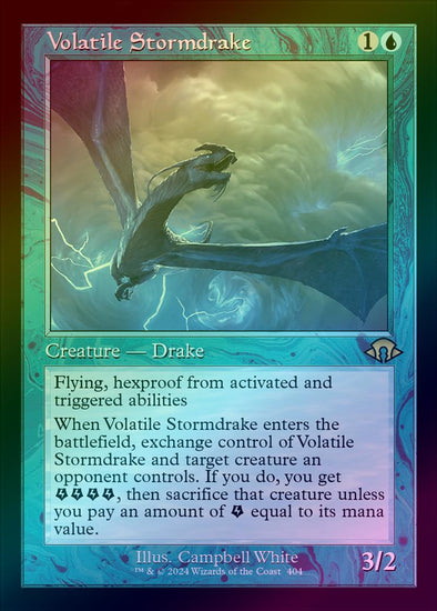 Volatile Stormdrake - Retro Frame (Foil) (MH3)