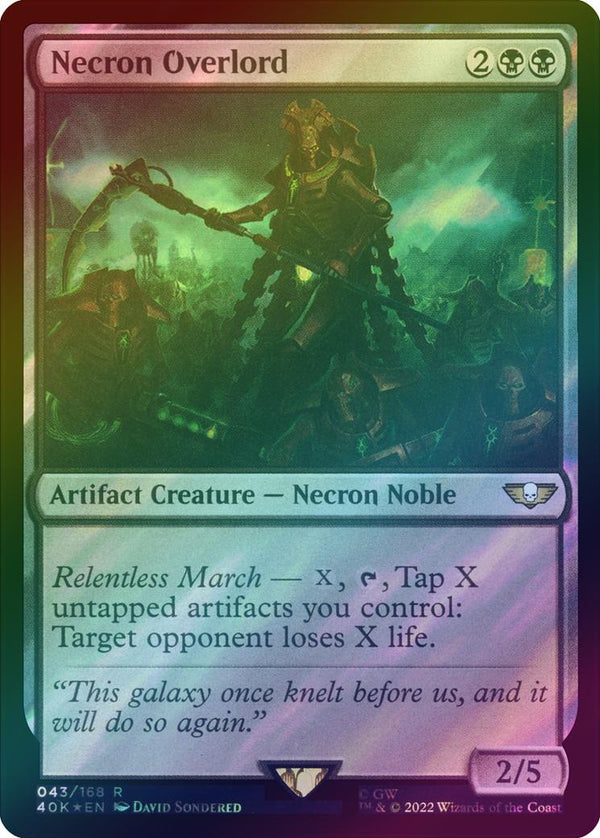 Necron Overlord (Surge Foil) (40K)
