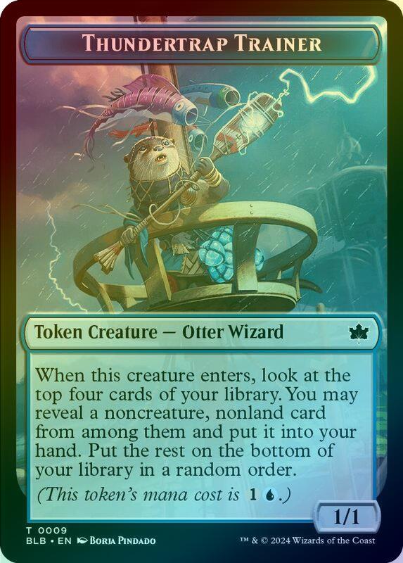 Snail // Thundertrap Trainer Token (Foil) (TBLB)