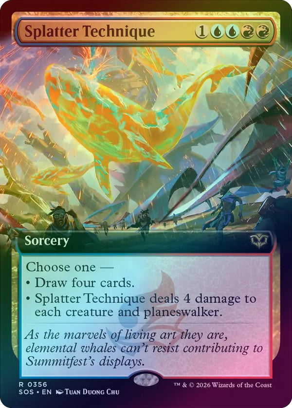 Splatter Technique - Extended Art (Foil) (SOS)