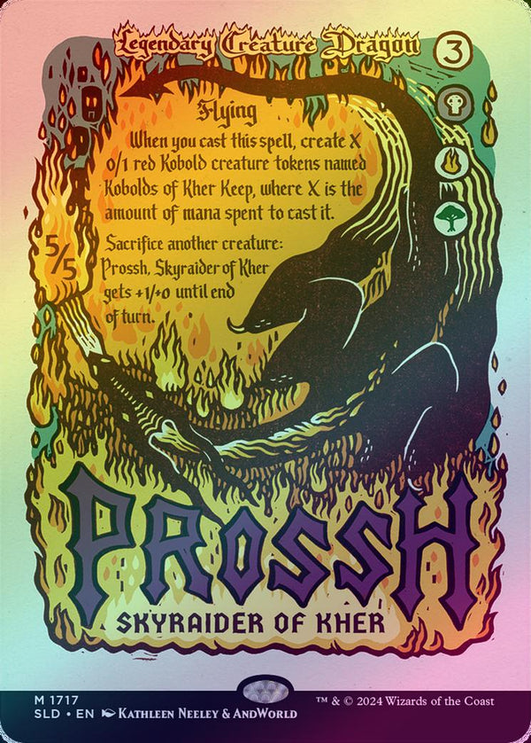 Prossh, Skyraider of Kher - Prints of Darkness (Foil) (SLD)