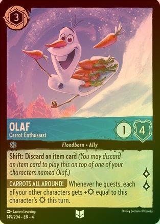 Olaf (Carrot Enthusiast) - 149/204 - Uncommon (Foil)