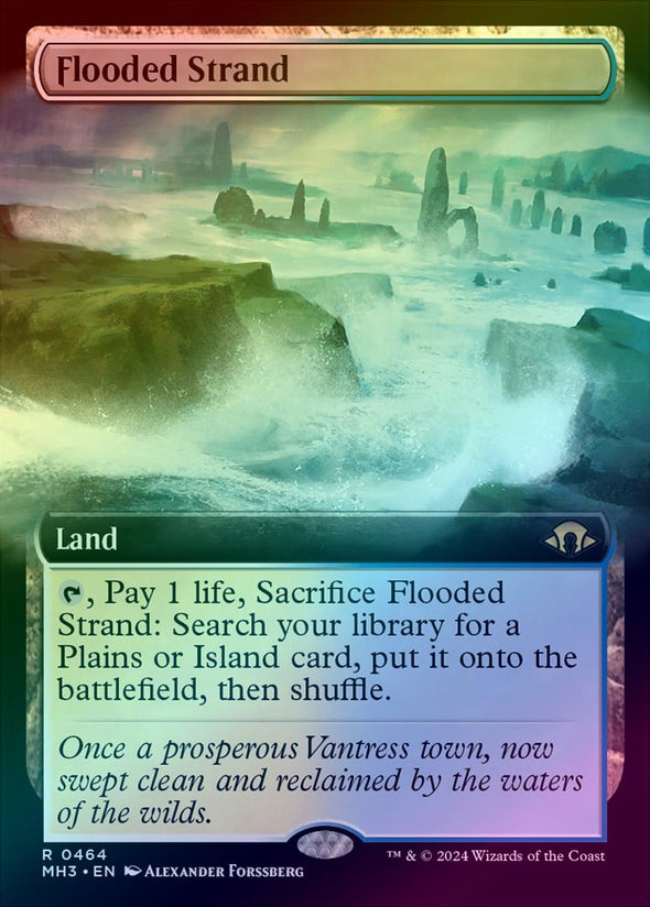 Flooded Strand - Extended Art (Foil) (MH3)