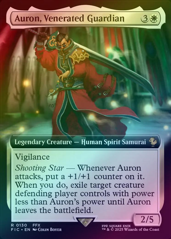 Auron, Venerated Guardian - Extended Art (Foil) (FIC)