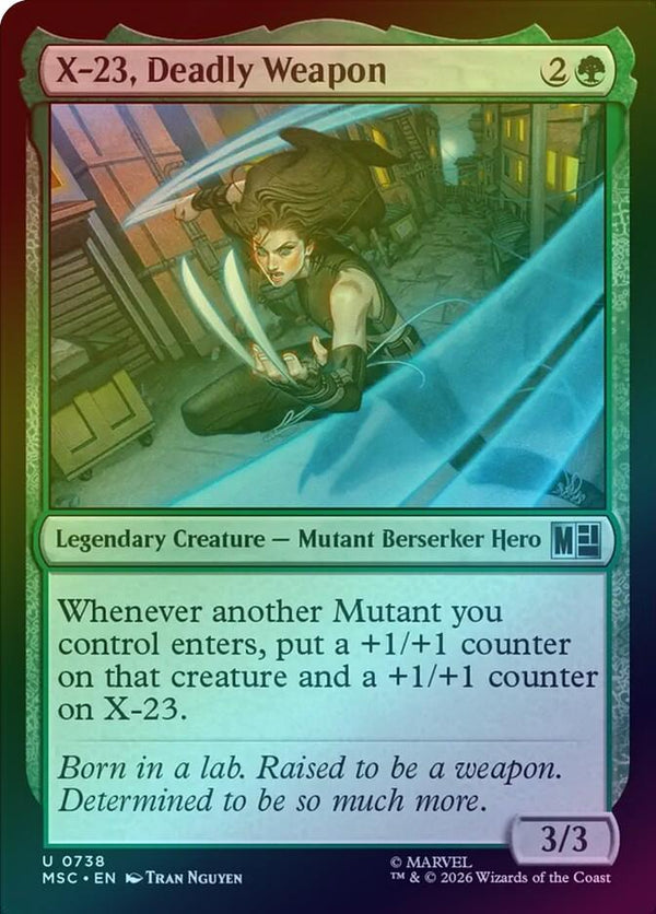 X-23, Deadly Weapon (Foil) (MSC)